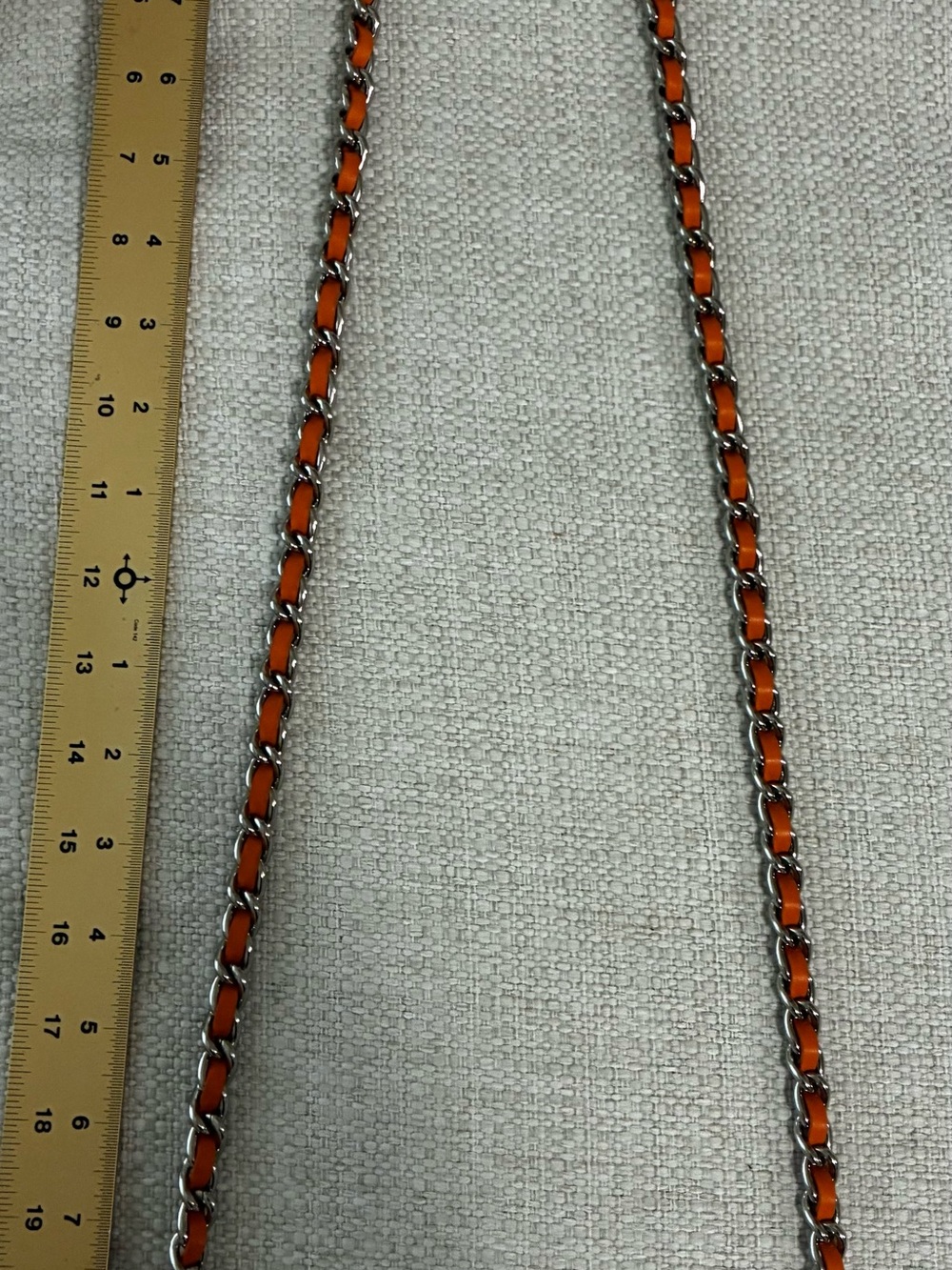 Henri Bendel Rare 3 Color (Color Block) Leather leather & chain Crossbody Bag - Picture 15 of 15